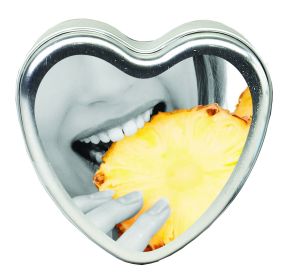 Edible Heart Candle - Pineapple - 4oz