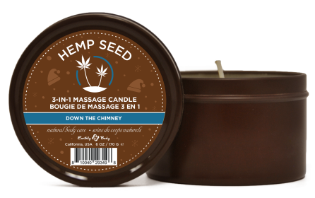 Hemp Seed 3-in-1 Massage Candle Down the Chimney 6oz/ 170 G