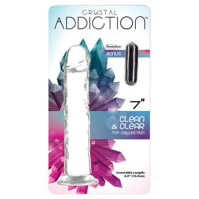 Crystal Addiction Dong (Color: Clear, size: 7 Inch)