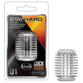 Stay Hard Cock Sleeve (Color: Clear, Option: 01)
