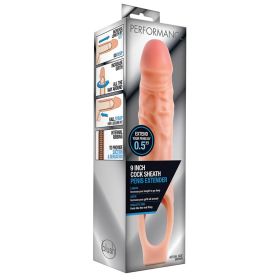 Performance Sheath Penis Extender (Color: Vanilla, size: 9 Inches)