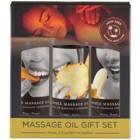 Earthly Body Edible Massage Oil (Option: Tropical, size: 3-2Oz)
