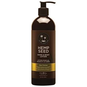 Earthly Body Hemp Seed Lotion (Option: Nag Champa, size: 16 Oz)