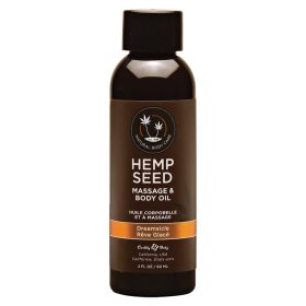 Earthly Body Hemp Seed Massage Oil (Option: Dreamsicle, size: 2 Oz)