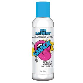 Smack Warming Massage Oil (Option: Blue Raspberry, size: 2 Oz)