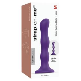 Strap On Me Geisha Dildo with Balls (Color: Purple, size: M)