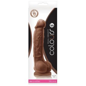 Colours Dual Density Dildo (Color: Brown, size: 5 Inch)