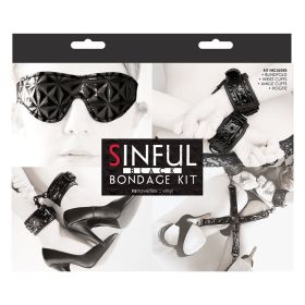 Sinful Bondage Kit (Color: Black)