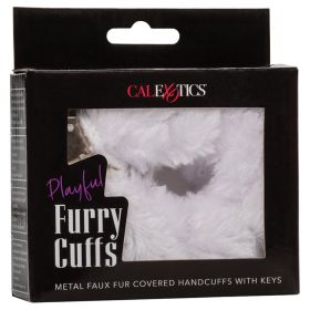Playful Furry Cuffs (Color: White)