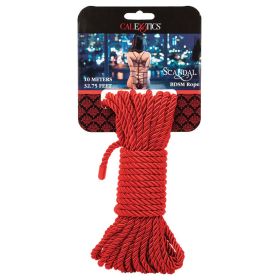 Scandal BDSM Rope (Color: Red, size: 32.75 Feet)