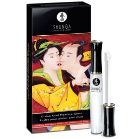 Shunga Divine Oral Pleasure Gloss (Option: Sparkling Straw. Wine)