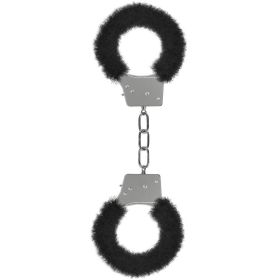 Ouch! Beginner's Furry Handcuffs (Color: Black)
