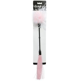 S&M Whip & Tickle (Color: Pink/White)