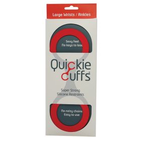 Quickie Cuffs (Color: Red, size: large)