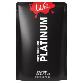 Wet Platinum Luxury Silicone Based Lubricant (size: 0.1 Oz)